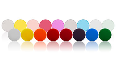 swatches of silicone color masterbatches