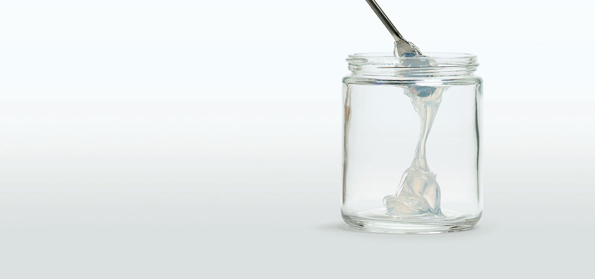 liquid silicone rubber elastomer in jar