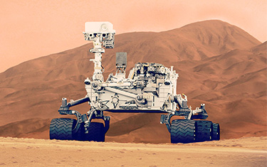 Curiosity Mars rover incorporating silicone protective materials